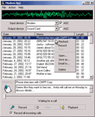 Modem Spy screenshot